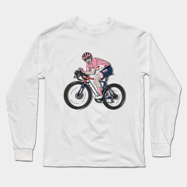 Juan Pedro Lopez Maglia Rosa Giro 2022 Long Sleeve T-Shirt by p3p3ncil